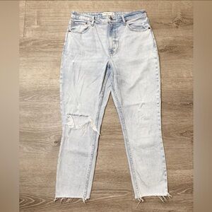 Abercrombie & Fitch Light Wash Straight Leg Jeans